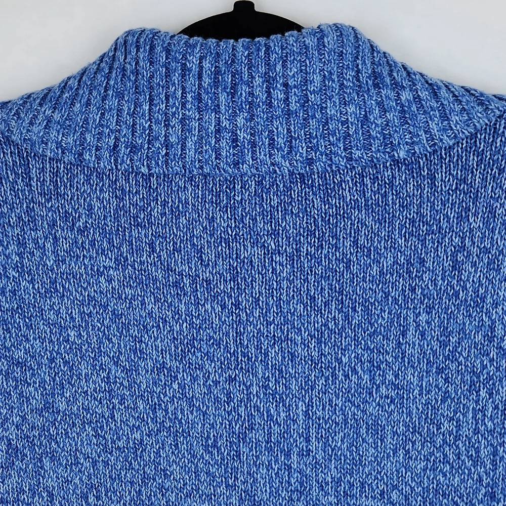 Vintage Erika Women's Zippered Knit Sweater Cardigan Blue Size Medium NWT - Picture 11 of 11